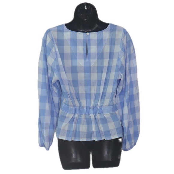 Bow-front top in Bristow Gingham (J. Crew) - Picture 2 of 3